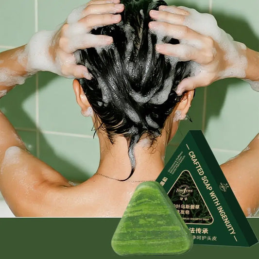 Cypress Leaf Usman Grass Shampoo Soap Bar Oil Control Clean Itchy