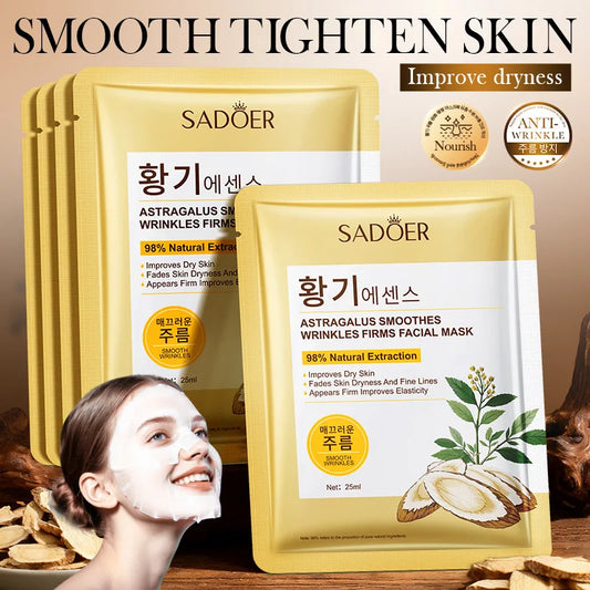 SADOER Astragalus Anti Wrinkles Facial Masks Moisturizing