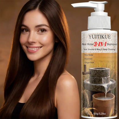 YUITIKUE Rice Water 3-in-1 Shampoo - Rosemary Ginger Root Deep