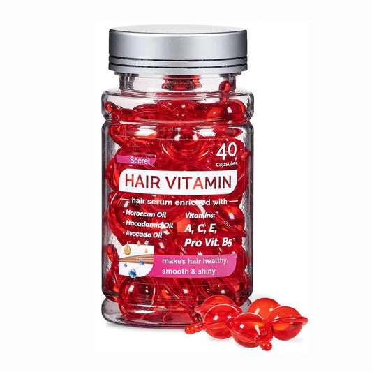 40 Capsules Leave-In Vitamin Hair Care Capsules, Moroccan Argan