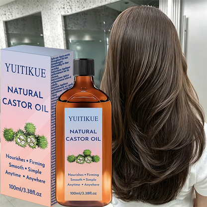 YUITIKUE Natural Castor Oil 100ml Nourishes Firming Smooth Care