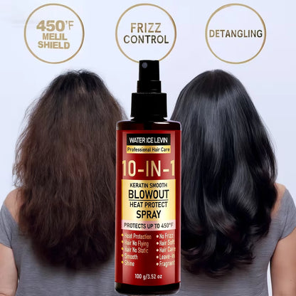 10-IN-1 Heat Protect Spray with Keratin, Collagen Hyaluronic Acid