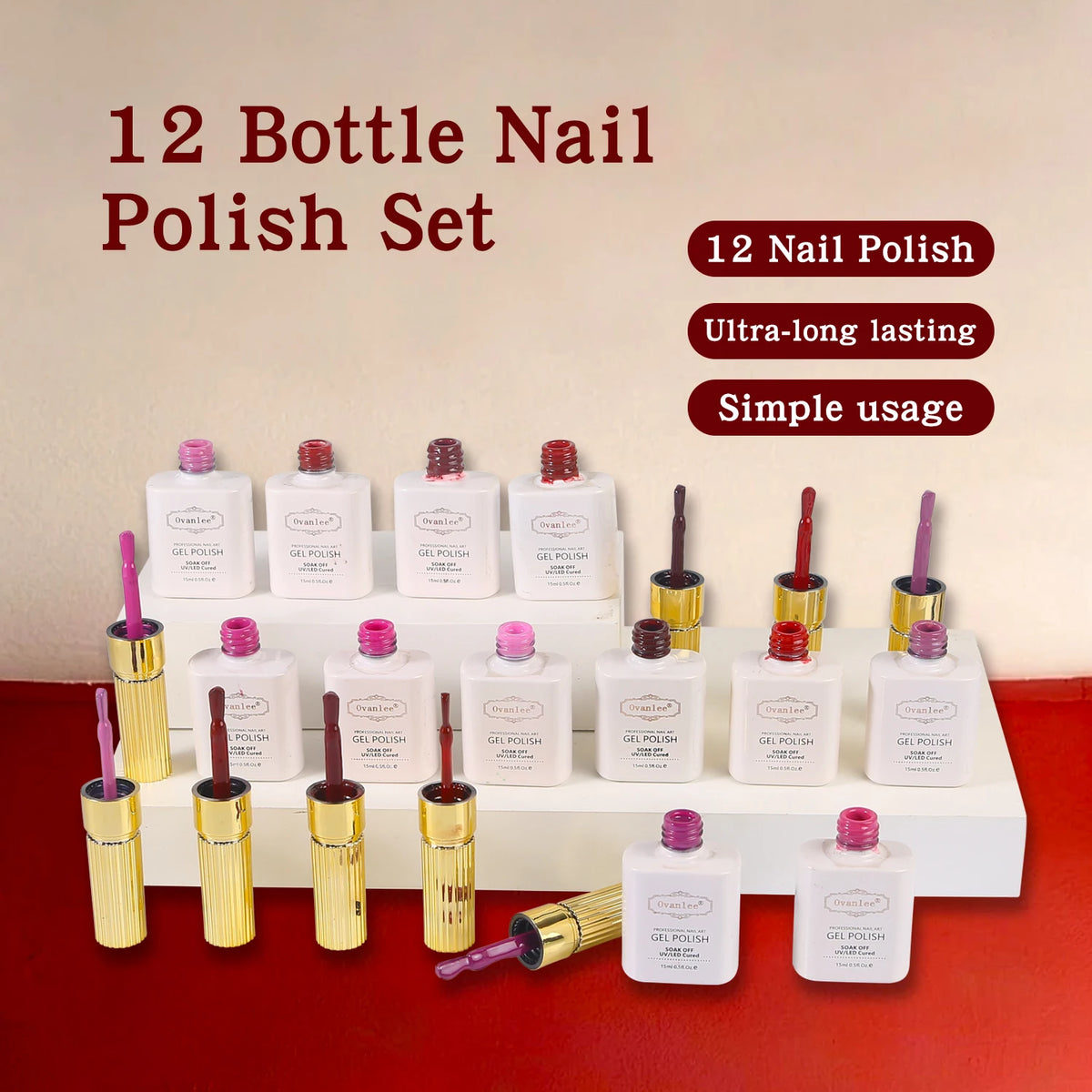 Plant Extraction Odorless Fast-Drying Nail Polish, Long-Lasting