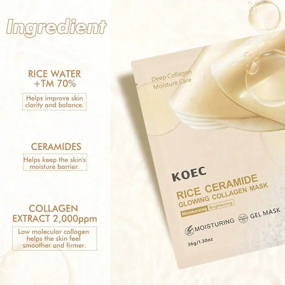 Rice 70 Collagen Overnight Sleeping Mask with Ceramide, Hydrating