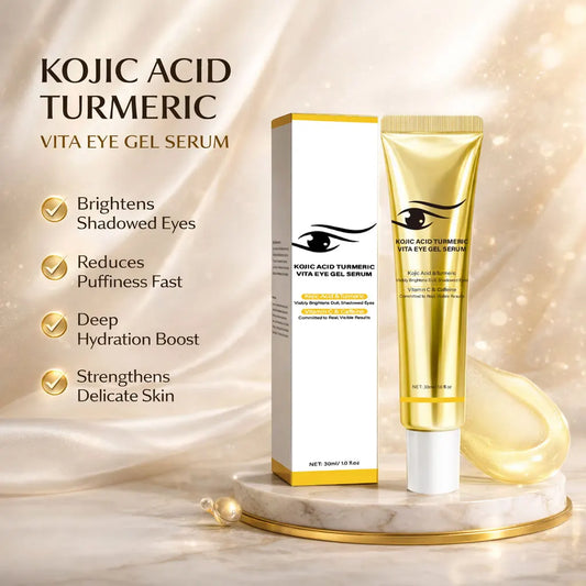 Kojic Acid Turmeric Eye Serum Vitamin C Caffeine Eye Gel Cream