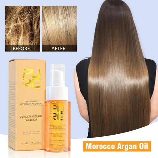 PURC Morocco Argan Oil Hair Serum Repair Damaged Hair Smoothing