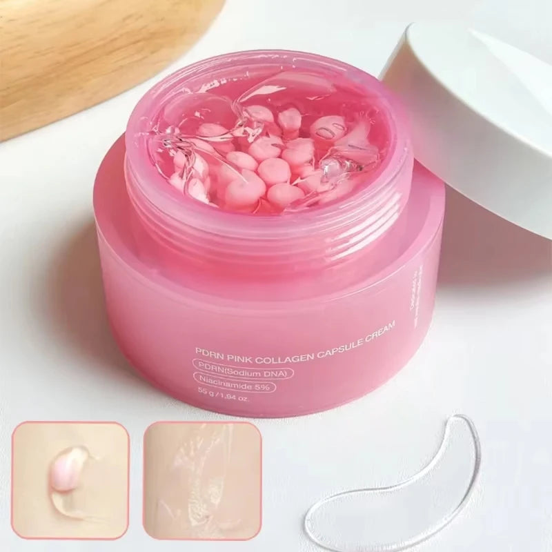 Korean PDRN Pink Collagen Capsule Cream with Niacinamide Cream