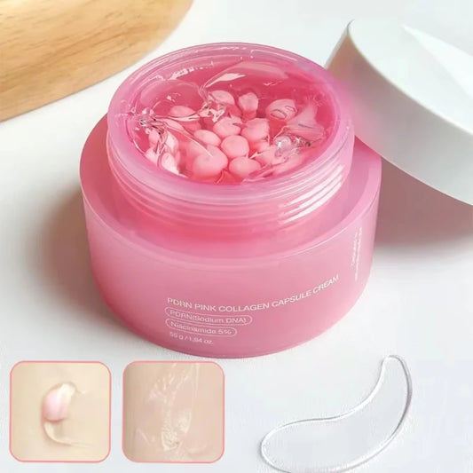 Korean PDRN Pink Collagen Capsule Cream with Niacinamide Cream