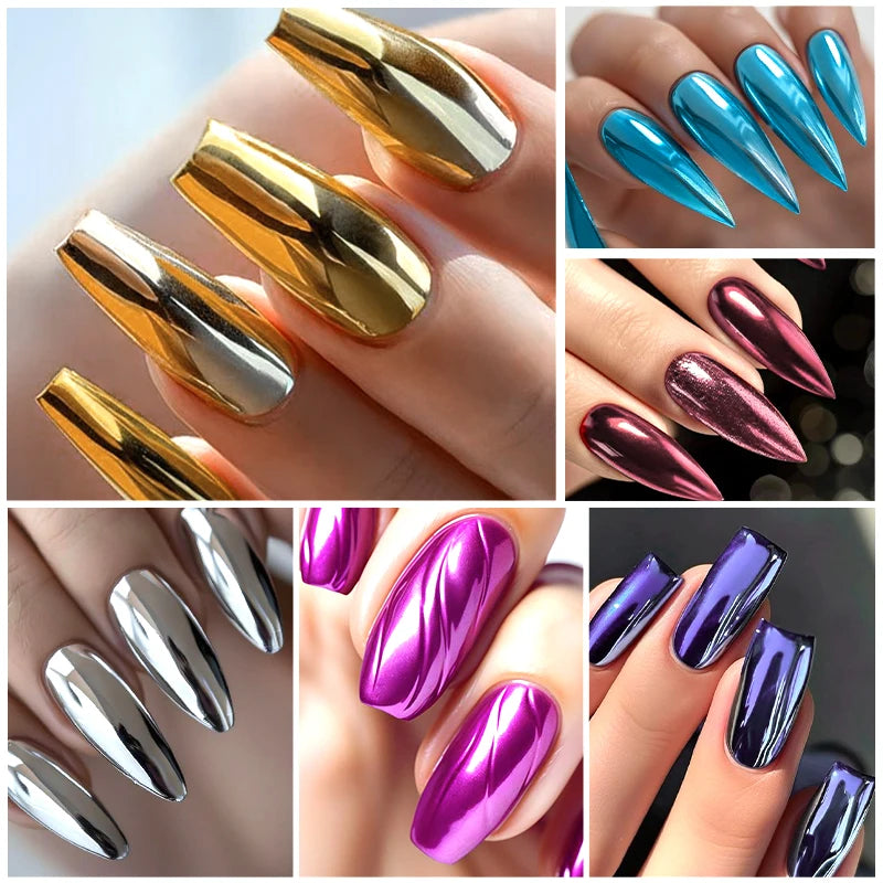 Mirror Effect Nail Polish No Baking Quick Drying And Tearable