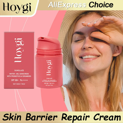 HOYGI Face Moisturizer Cream Daily Sunscreen SPF 50 Outdoor UV
