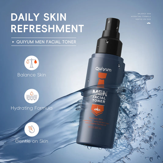 Quiyum Men Facial Toner 100ml Oil Control Cool Hydration