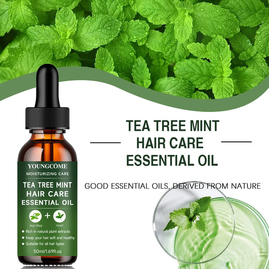 YOUNGCOME Tea Tree Peppermint Hair Care Essential Oil: Natural