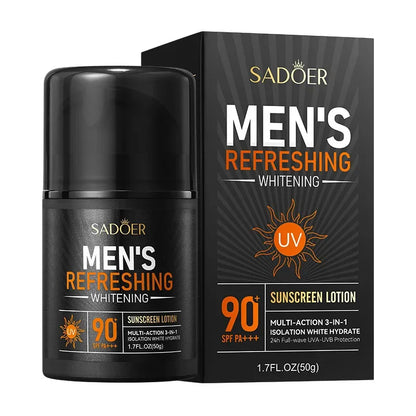 SADOER Men's Sunscreen for Face Neck Body Solar Blocker for Men