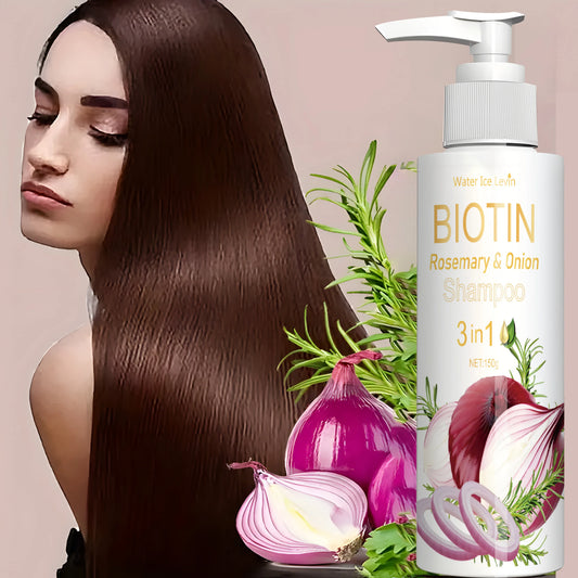 Biotin Rosemary Onion Shampoo, 72-Hour Oil Control, Soft