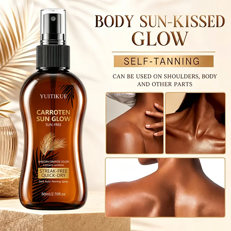 YUITIKUE 80ml Caroten Sun Free Self Tanning Spray Quick Dry