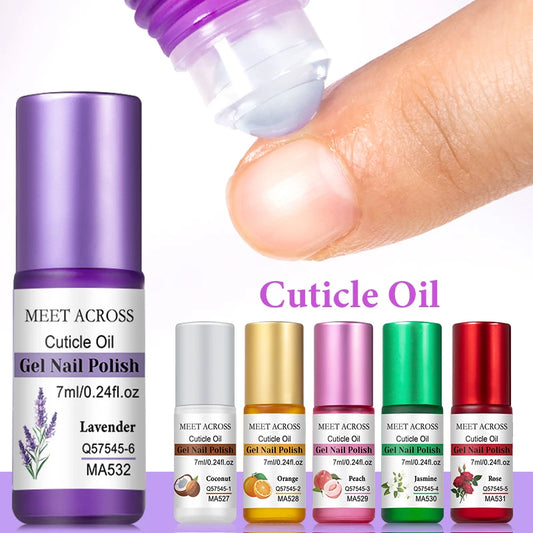 MEET ACROSS 7ml Cuticle Oil Nourishing Nail Care with Rose