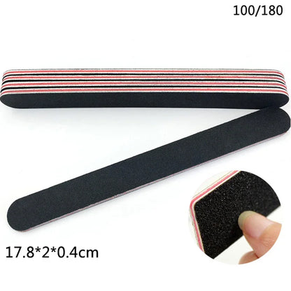 Black Sandpaper Nail Buffer File
