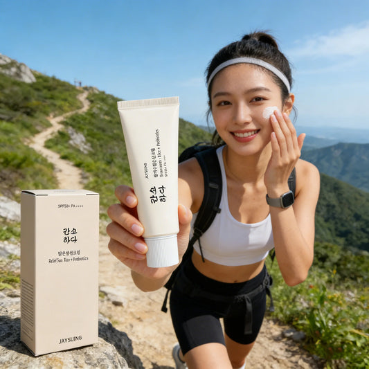 JAYSUING SPF 50+ Rice Probiotic Sunscreen UV Isolation Deep