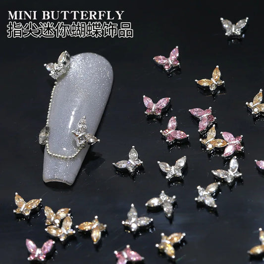 Crystal Butterfly Nail Art Charms