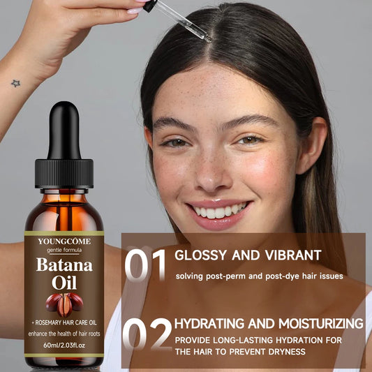 40ml/60ml Batana Rosemary Mint Scalp Hair Strengthening Oil