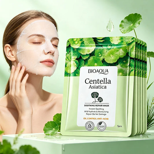 BIOAQUA Centella Asiatica Face Mask Soothing Hydrating Anti-aging