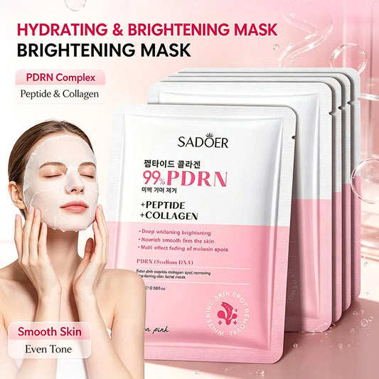 SADOER PDRN Peptide Collagen Facial Masks Whitening Anti Wrinkles