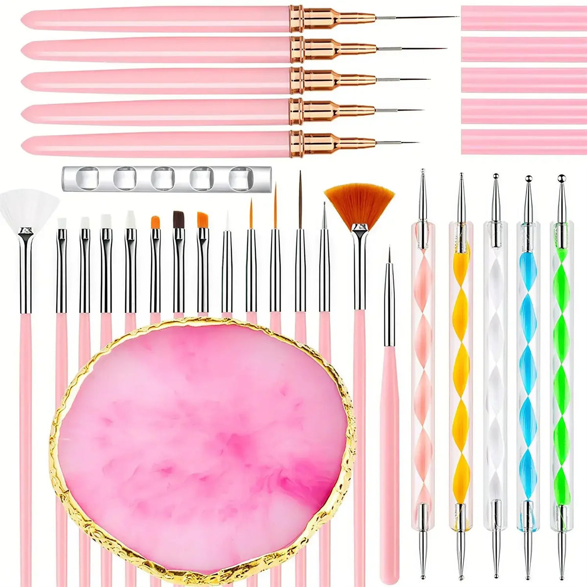 Nail Art Brush & Dotting Tool Set