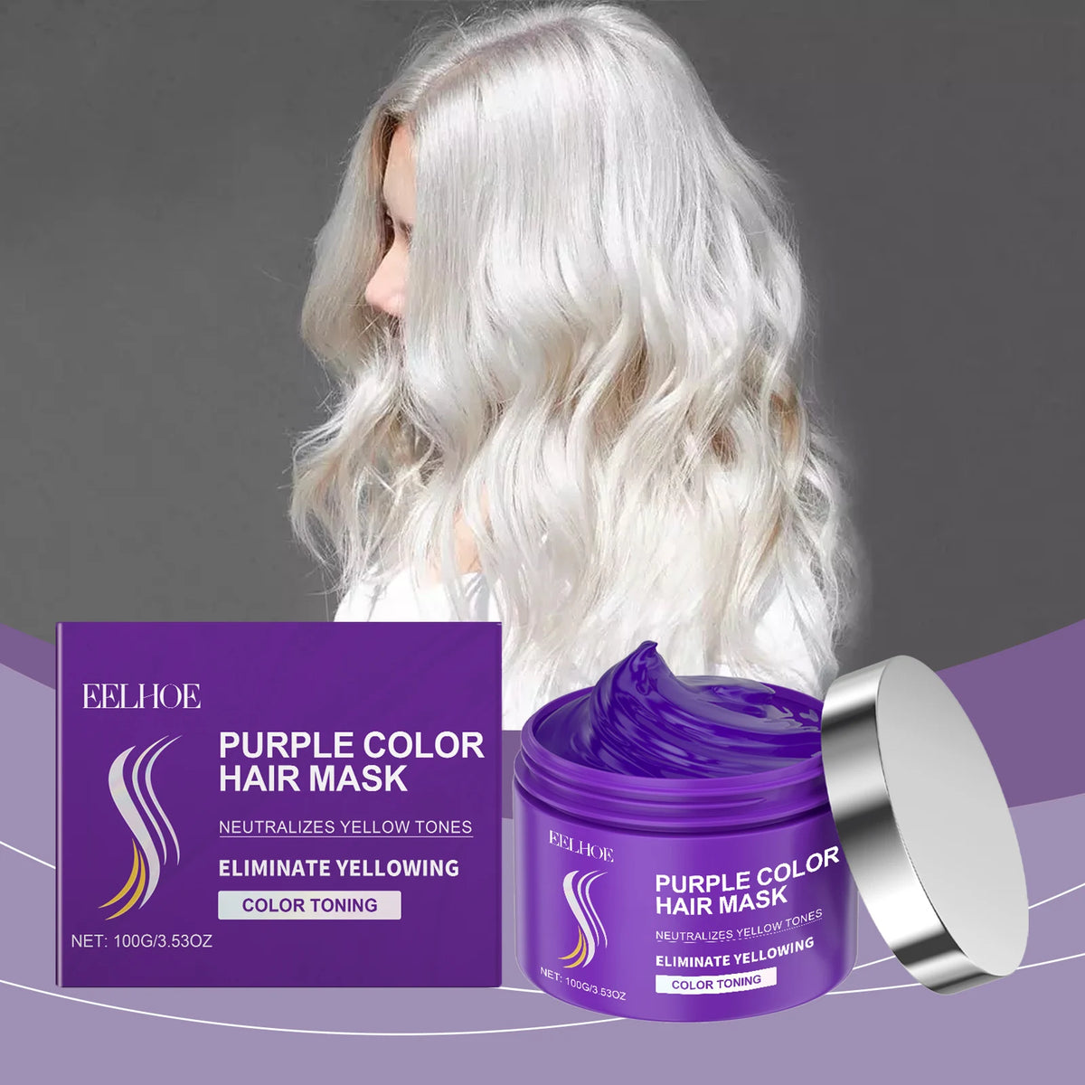 Purple Hair Mask Collagen Keratin Treatment