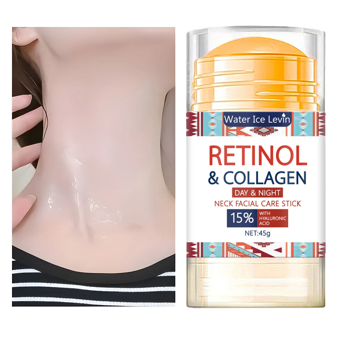 Face and Neck Treatment Bar with Firming Elasticity Improve Loose