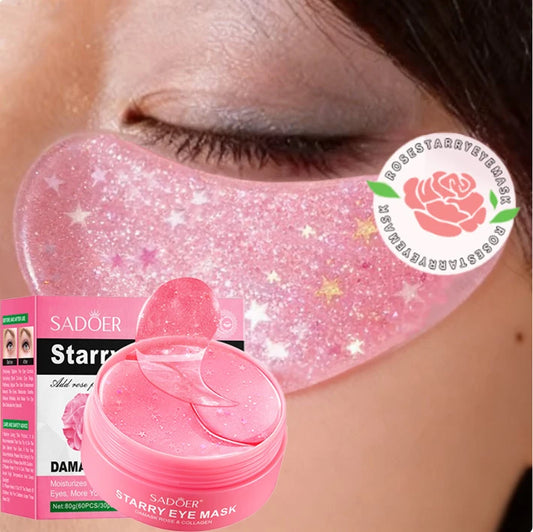 Premium Eye Mask 30 Pairs with Rose Essence and Collagen