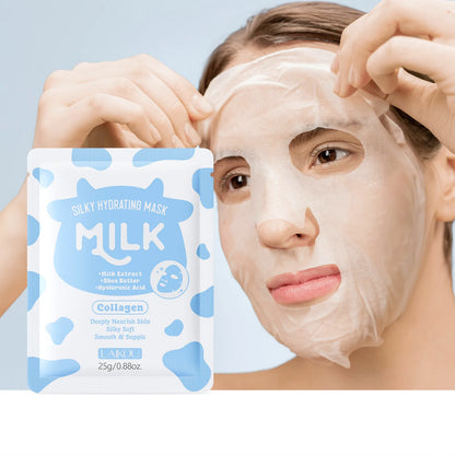 LAIKOU Milk Silky Hydrating Mask Brightening Collagen Sheet Mask