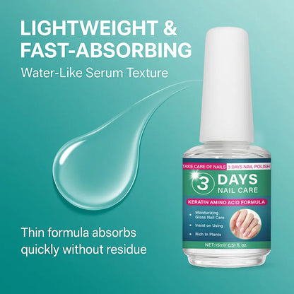 3 Days Nail Care Oil Keratin Amino Acid Formula Fast Dry 90s