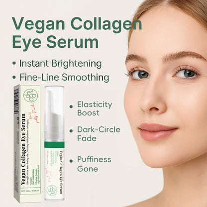 Vegan Collagen Eye Serum with Peptides Hyaluronic Acid Improve