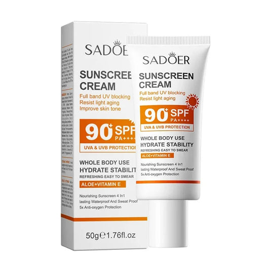 SADOER SPF 90+ Sunscreen For Face Whole Body Use Protector Solar