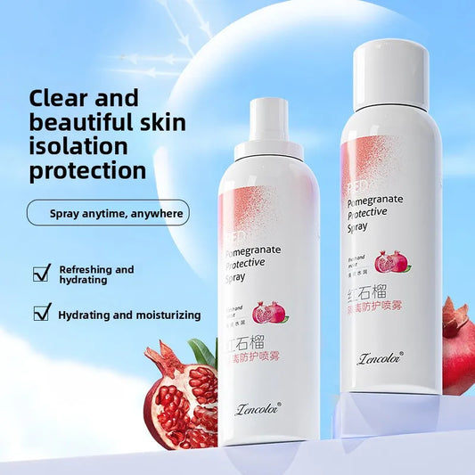 Red Pomegranate Sunscreen Spray Hydrating Moisturizing Anti-UV