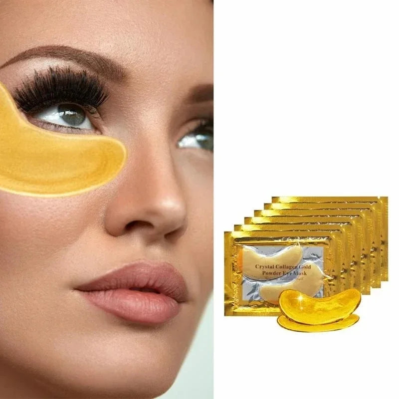 50/60/80/100 Pcs Crystal Collagen Gold Eye Mask Anti Dark Circles