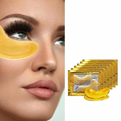 50/60/80/100 Pcs Crystal Collagen Gold Eye Mask Anti Dark Circles