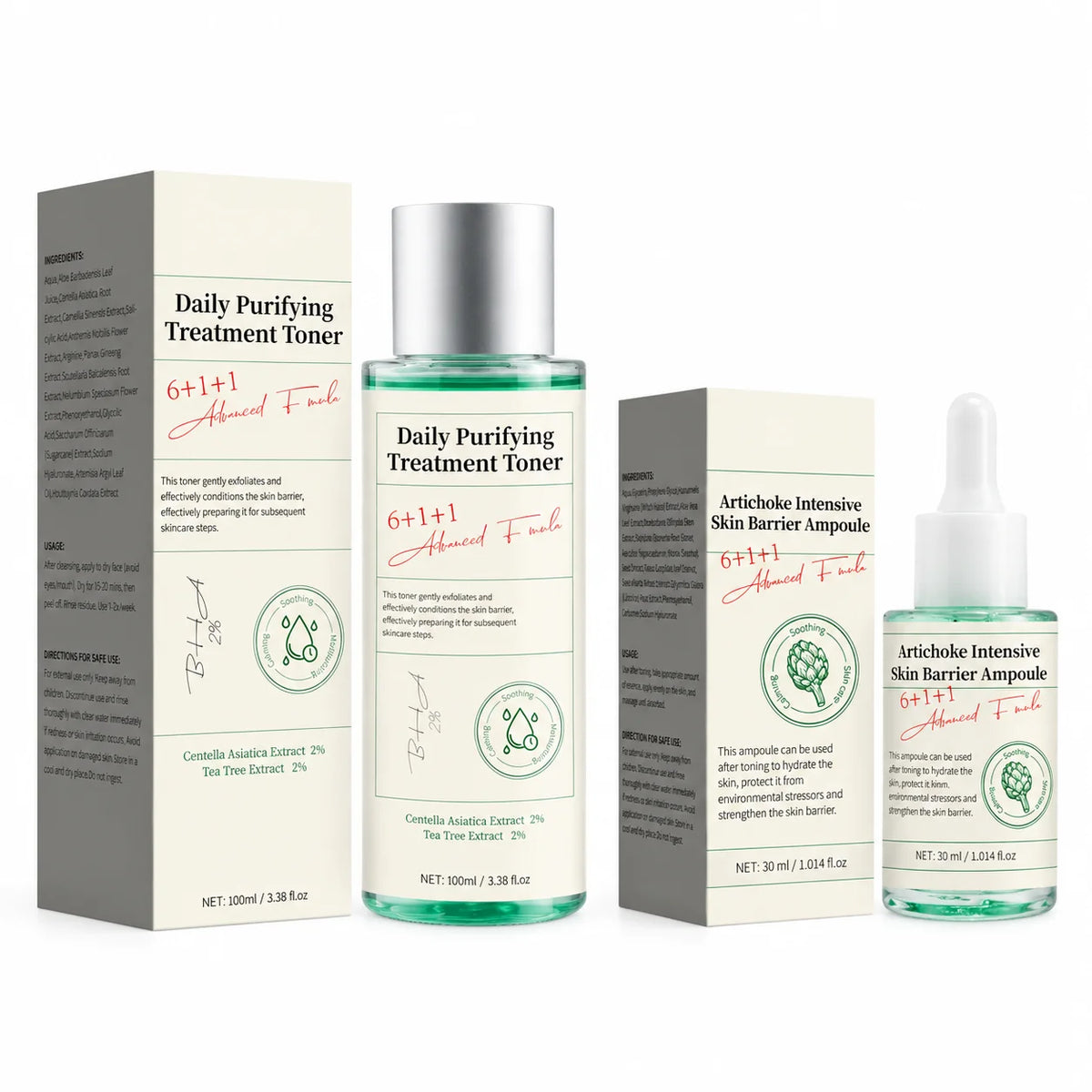 Artichoke Extract + Centella Asiatica Tea Tree Toner