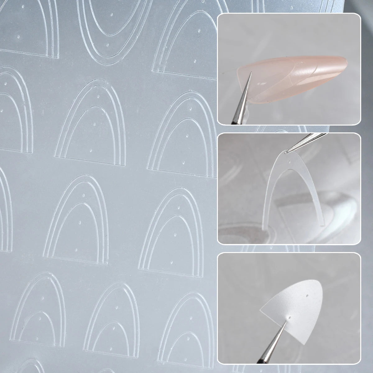 French Lace Nail Stickers – Self-Adhesive