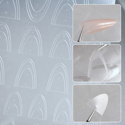 French Lace Nail Stickers – Self-Adhesive