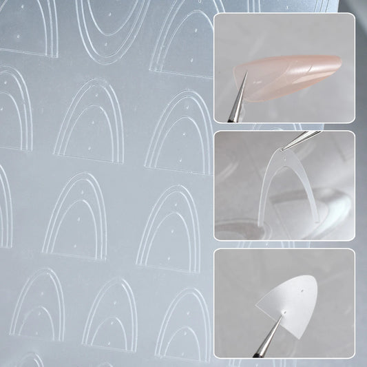 French Lace Nail Stickers – Self-Adhesive