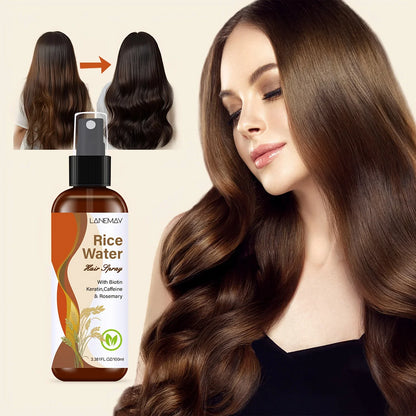 Rice Water Hair Spray - with Biotin, Keratin, Caffeine