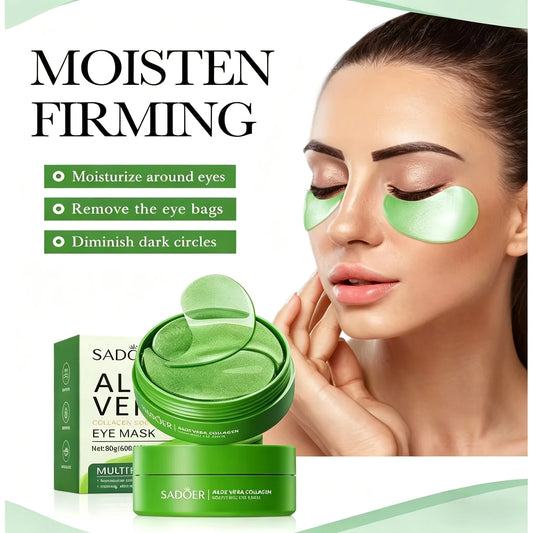 60 Pieces of Aloe Vera Collagen Eye Mask Moisturizing Firming
