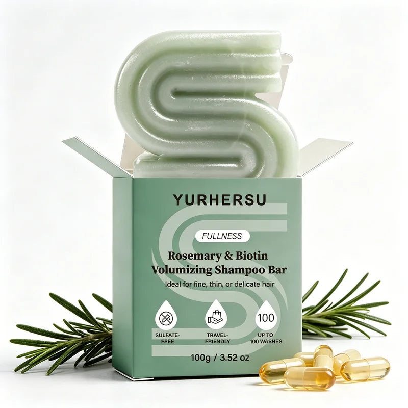 Rosemary and Biotin Shampoo Bar, Dual-Action Hair Strengthening
