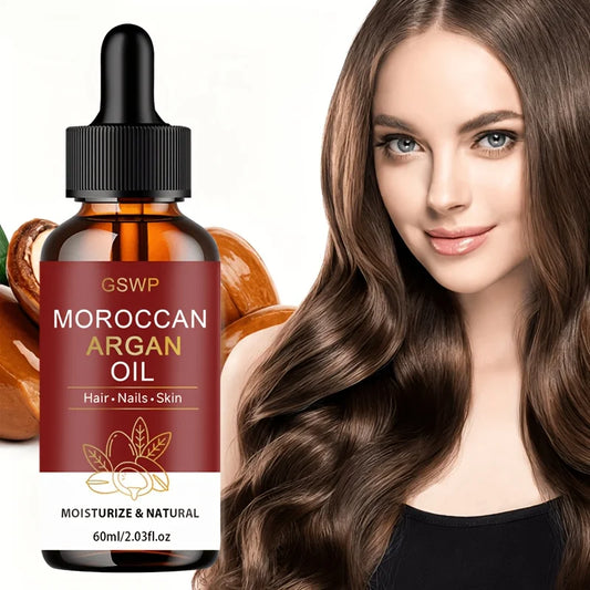 GSWP Moroccan Argan Oil, Suitable for Hair, Nails, and Skin