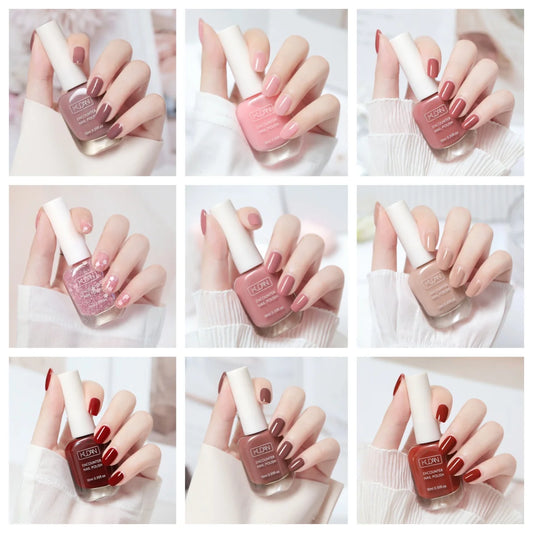 Glass Bottle Water-Based Peel Off Nail Polish Colorful