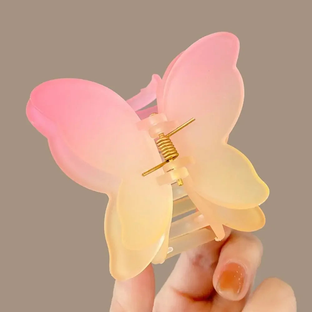 Gradient Butterfly Claw Hair Clip