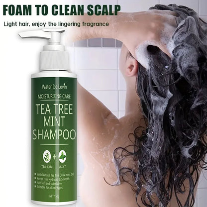 Tea Tree Mint Shampoo Natural Essence Revitalizes Hair