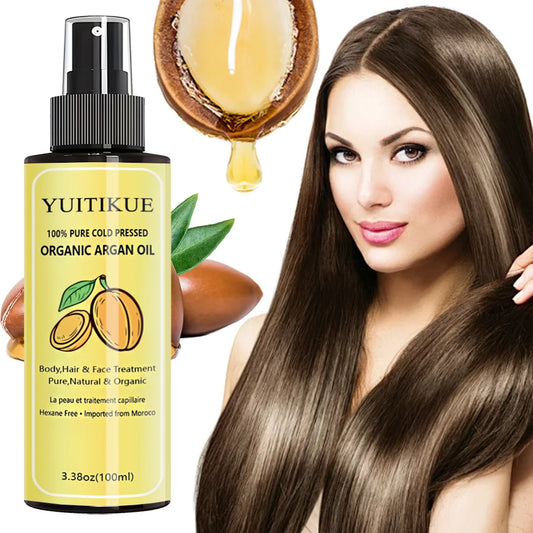 YUITIKUE 100% Pure Cold Pressed Organic Argan Oil | For Body