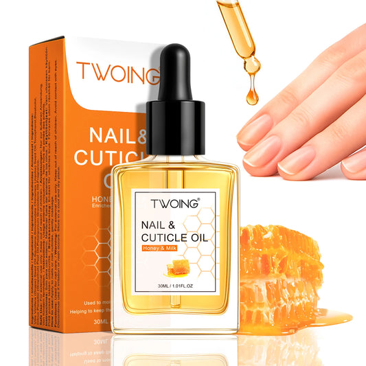 TWOING Honey Milk Cuticle Oil - 30ml Dropper Nail Cuticle